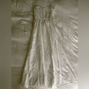 White Linen Maxi Dress from Zara